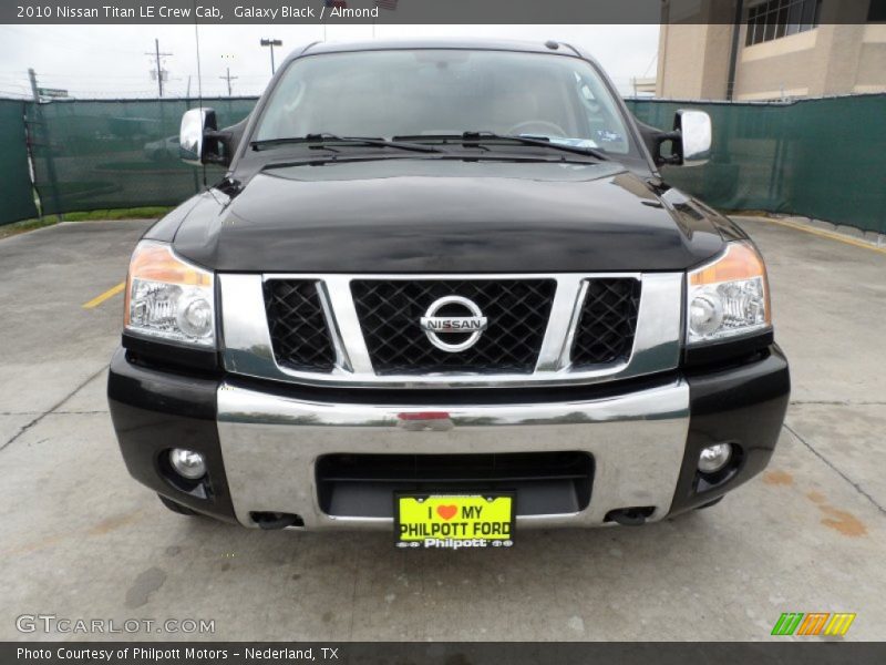 Galaxy Black / Almond 2010 Nissan Titan LE Crew Cab