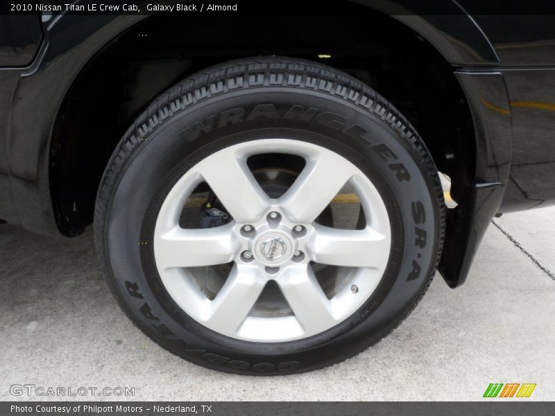 Galaxy Black / Almond 2010 Nissan Titan LE Crew Cab