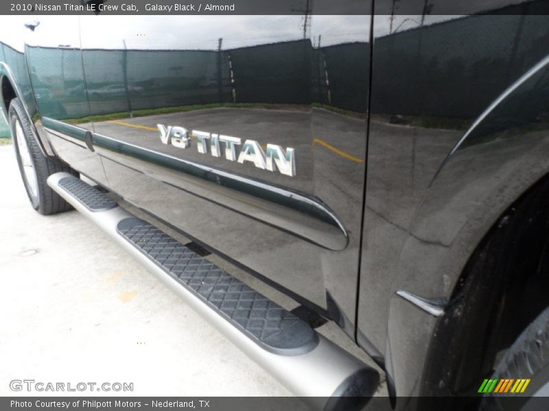 Galaxy Black / Almond 2010 Nissan Titan LE Crew Cab