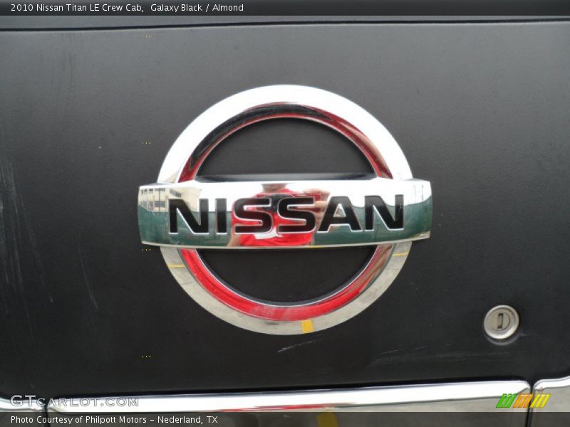 Galaxy Black / Almond 2010 Nissan Titan LE Crew Cab