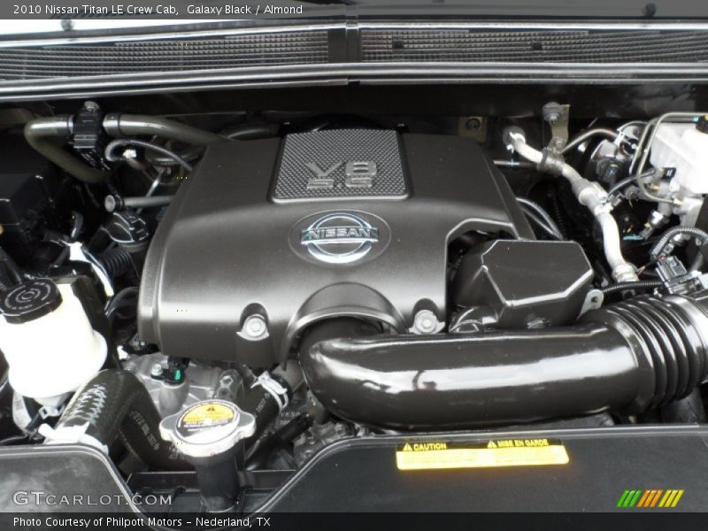 Galaxy Black / Almond 2010 Nissan Titan LE Crew Cab