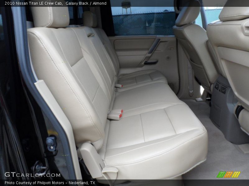 Galaxy Black / Almond 2010 Nissan Titan LE Crew Cab