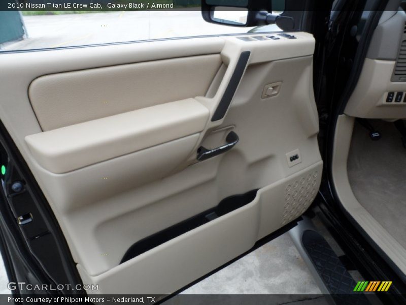 Galaxy Black / Almond 2010 Nissan Titan LE Crew Cab
