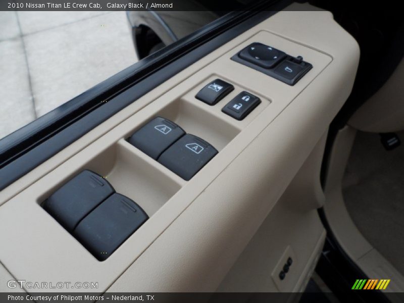 Galaxy Black / Almond 2010 Nissan Titan LE Crew Cab