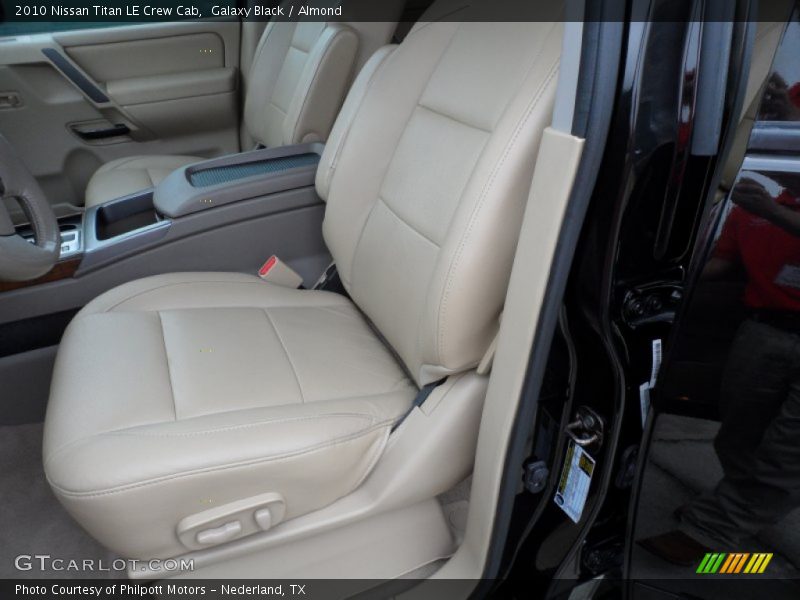 Galaxy Black / Almond 2010 Nissan Titan LE Crew Cab