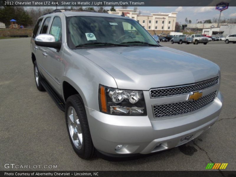 Silver Ice Metallic / Light Titanium/Dark Titanium 2012 Chevrolet Tahoe LTZ 4x4