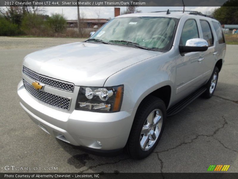Silver Ice Metallic / Light Titanium/Dark Titanium 2012 Chevrolet Tahoe LTZ 4x4