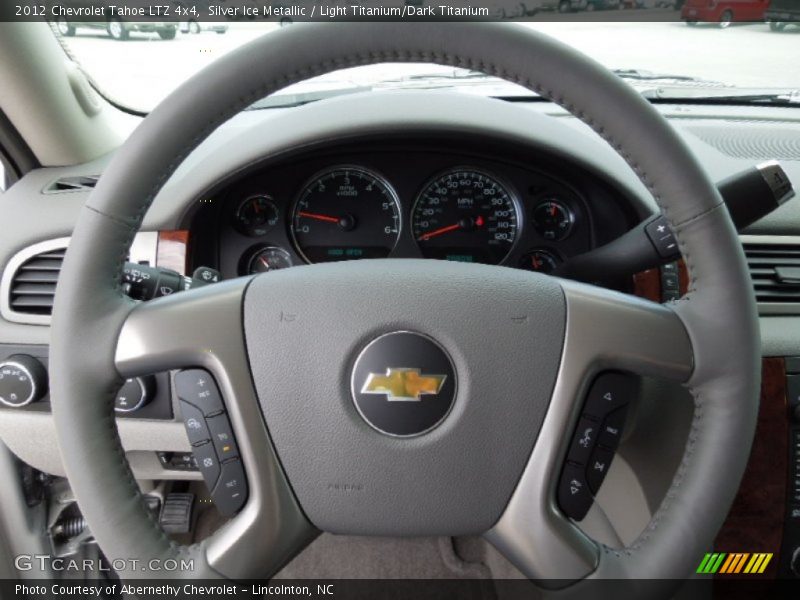 Silver Ice Metallic / Light Titanium/Dark Titanium 2012 Chevrolet Tahoe LTZ 4x4