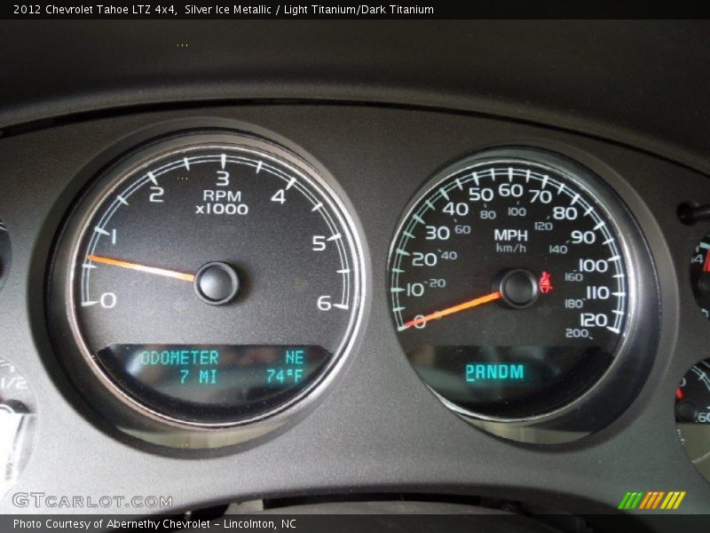 Silver Ice Metallic / Light Titanium/Dark Titanium 2012 Chevrolet Tahoe LTZ 4x4