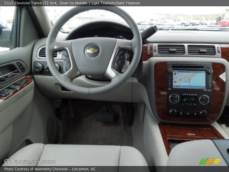 Silver Ice Metallic / Light Titanium/Dark Titanium 2012 Chevrolet Tahoe LTZ 4x4