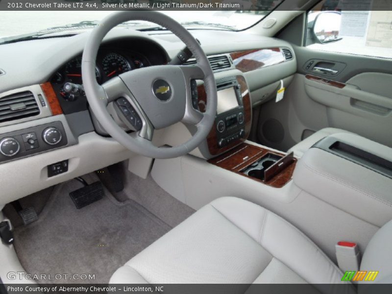 Silver Ice Metallic / Light Titanium/Dark Titanium 2012 Chevrolet Tahoe LTZ 4x4
