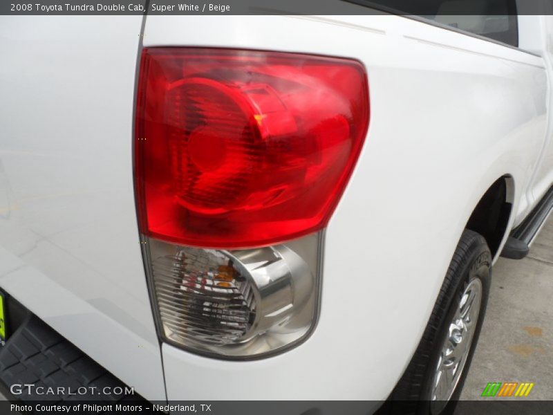 Super White / Beige 2008 Toyota Tundra Double Cab