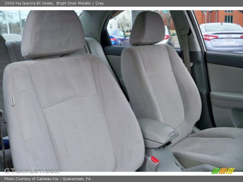 Bright Silver Metallic / Gray 2009 Kia Spectra EX Sedan