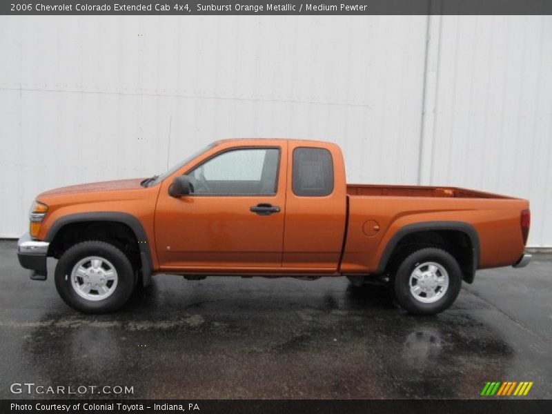 Sunburst Orange Metallic / Medium Pewter 2006 Chevrolet Colorado Extended Cab 4x4