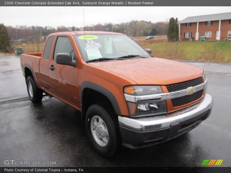 Sunburst Orange Metallic / Medium Pewter 2006 Chevrolet Colorado Extended Cab 4x4