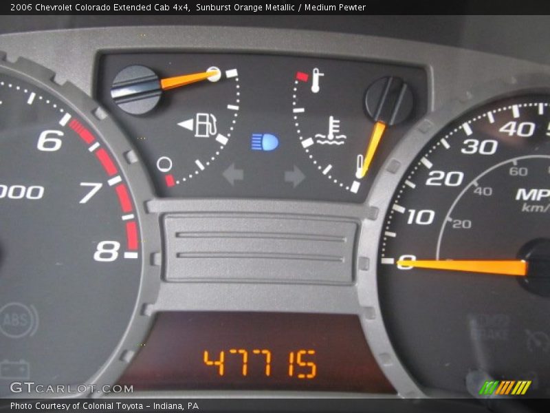 Sunburst Orange Metallic / Medium Pewter 2006 Chevrolet Colorado Extended Cab 4x4