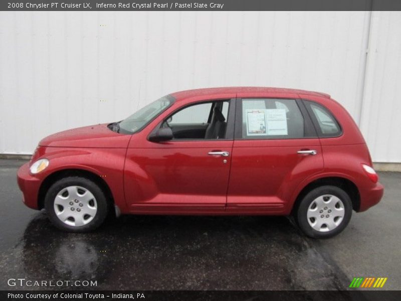 Inferno Red Crystal Pearl / Pastel Slate Gray 2008 Chrysler PT Cruiser LX