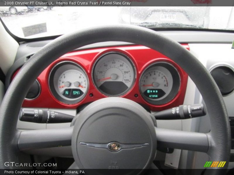Inferno Red Crystal Pearl / Pastel Slate Gray 2008 Chrysler PT Cruiser LX