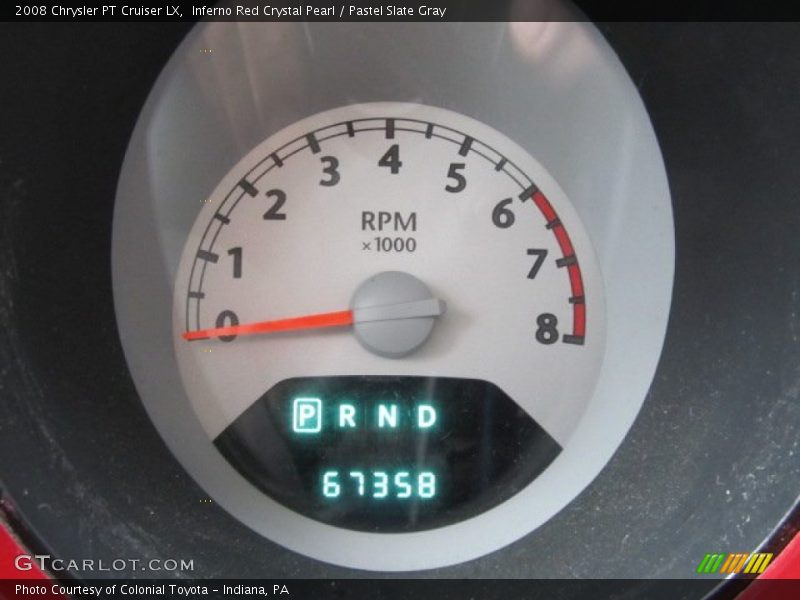 Inferno Red Crystal Pearl / Pastel Slate Gray 2008 Chrysler PT Cruiser LX