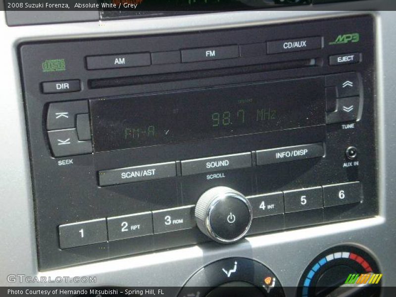 Absolute White / Grey 2008 Suzuki Forenza