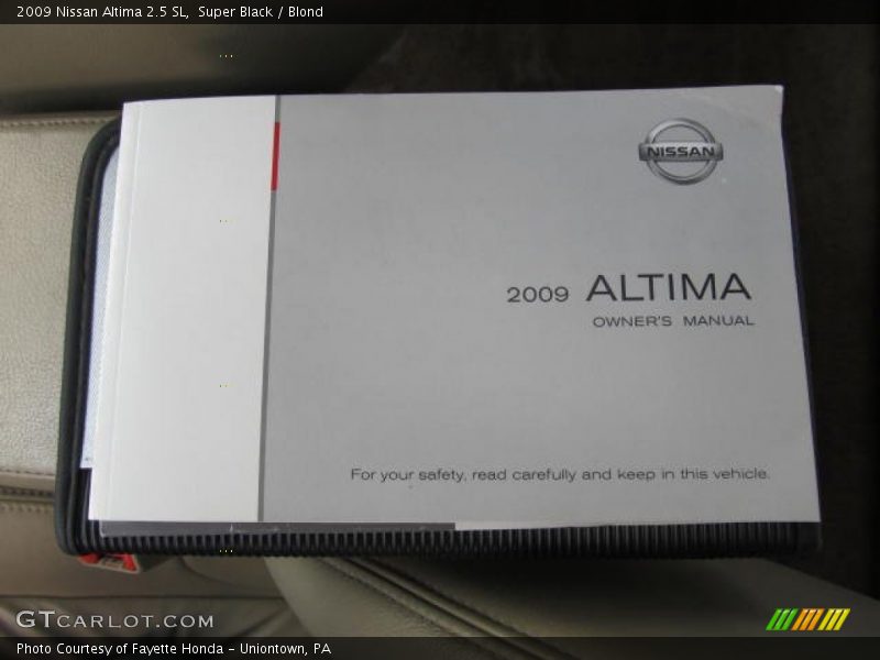 Super Black / Blond 2009 Nissan Altima 2.5 SL