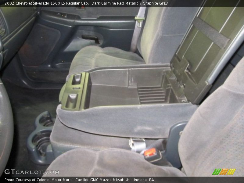 Dark Carmine Red Metallic / Graphite Gray 2002 Chevrolet Silverado 1500 LS Regular Cab