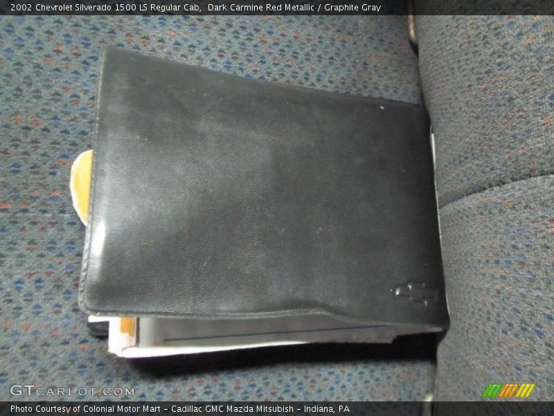 Dark Carmine Red Metallic / Graphite Gray 2002 Chevrolet Silverado 1500 LS Regular Cab