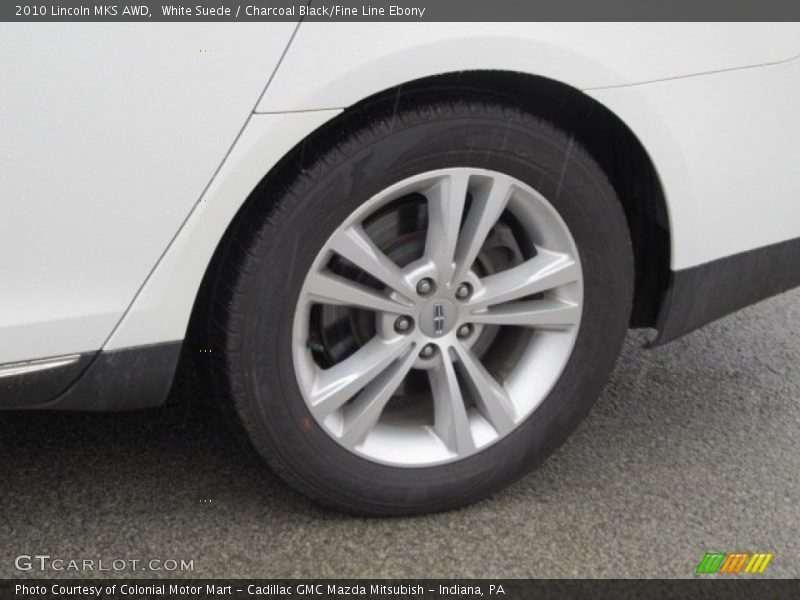 White Suede / Charcoal Black/Fine Line Ebony 2010 Lincoln MKS AWD