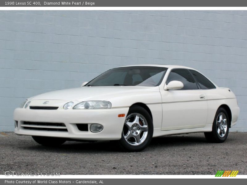 Diamond White Pearl / Beige 1998 Lexus SC 400