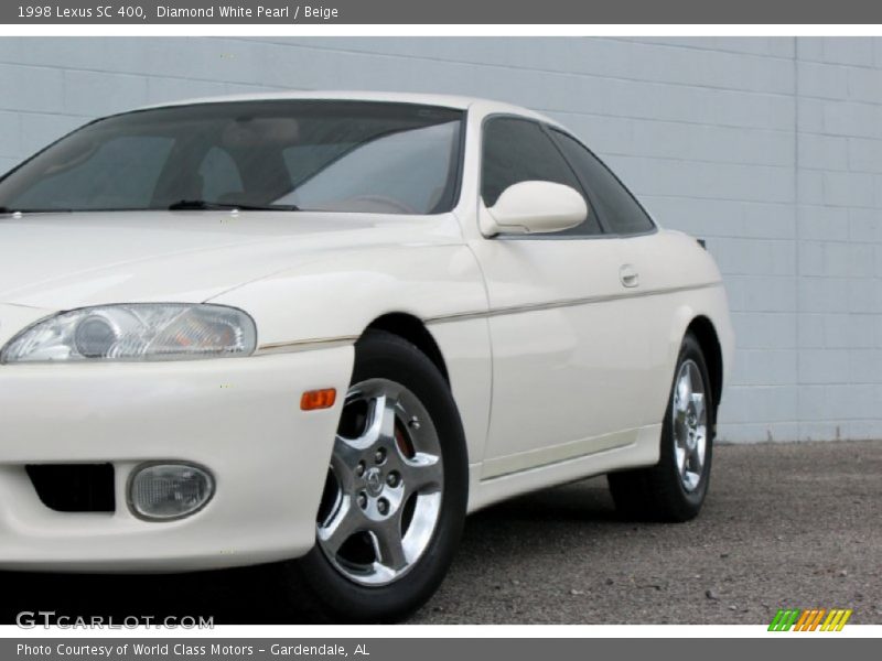 Diamond White Pearl / Beige 1998 Lexus SC 400