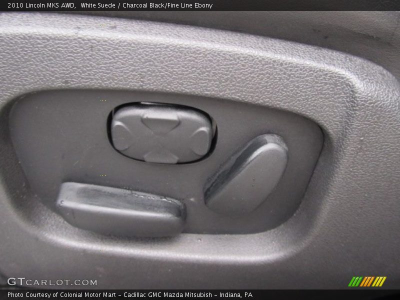 White Suede / Charcoal Black/Fine Line Ebony 2010 Lincoln MKS AWD