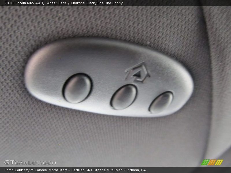 White Suede / Charcoal Black/Fine Line Ebony 2010 Lincoln MKS AWD