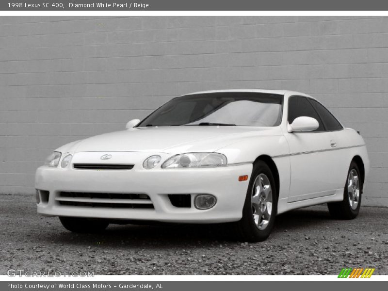 Diamond White Pearl / Beige 1998 Lexus SC 400