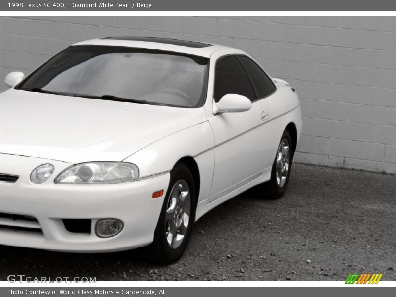 Diamond White Pearl / Beige 1998 Lexus SC 400