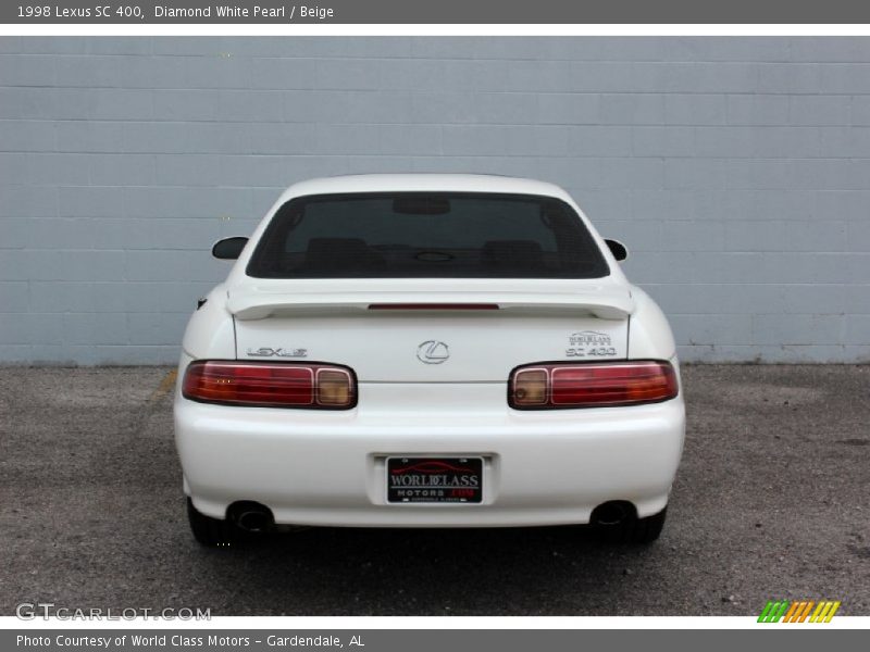 Diamond White Pearl / Beige 1998 Lexus SC 400