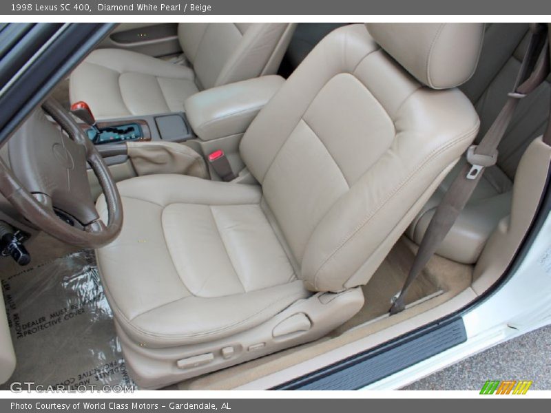 Diamond White Pearl / Beige 1998 Lexus SC 400