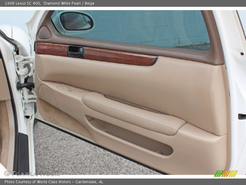 Diamond White Pearl / Beige 1998 Lexus SC 400