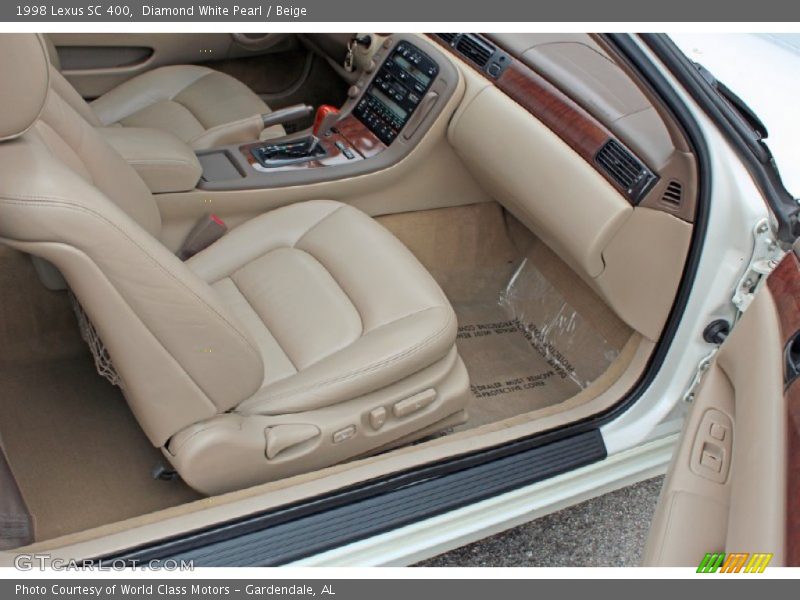 Diamond White Pearl / Beige 1998 Lexus SC 400