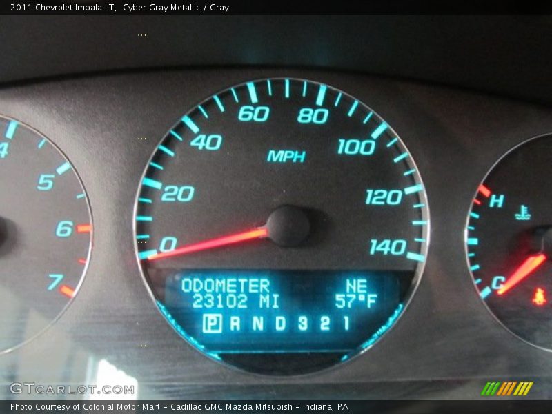 Cyber Gray Metallic / Gray 2011 Chevrolet Impala LT