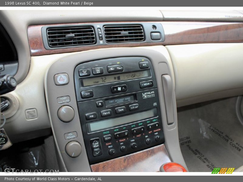 Diamond White Pearl / Beige 1998 Lexus SC 400