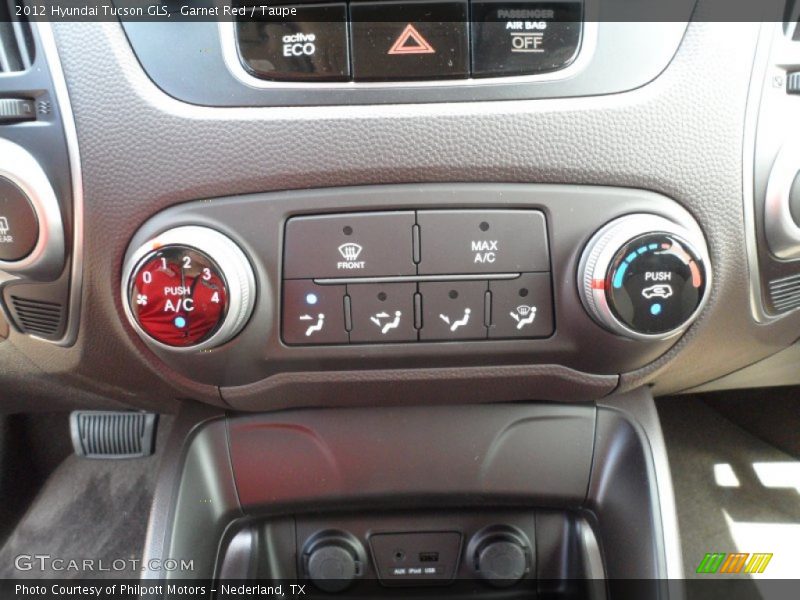 Garnet Red / Taupe 2012 Hyundai Tucson GLS
