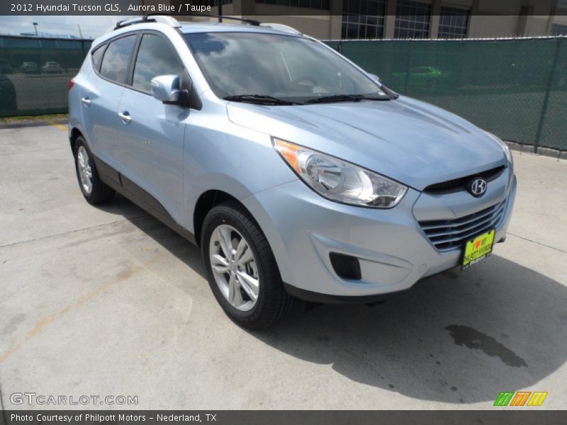 Aurora Blue / Taupe 2012 Hyundai Tucson GLS