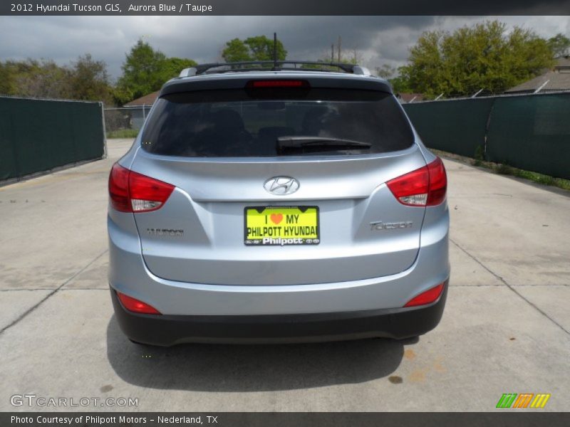 Aurora Blue / Taupe 2012 Hyundai Tucson GLS
