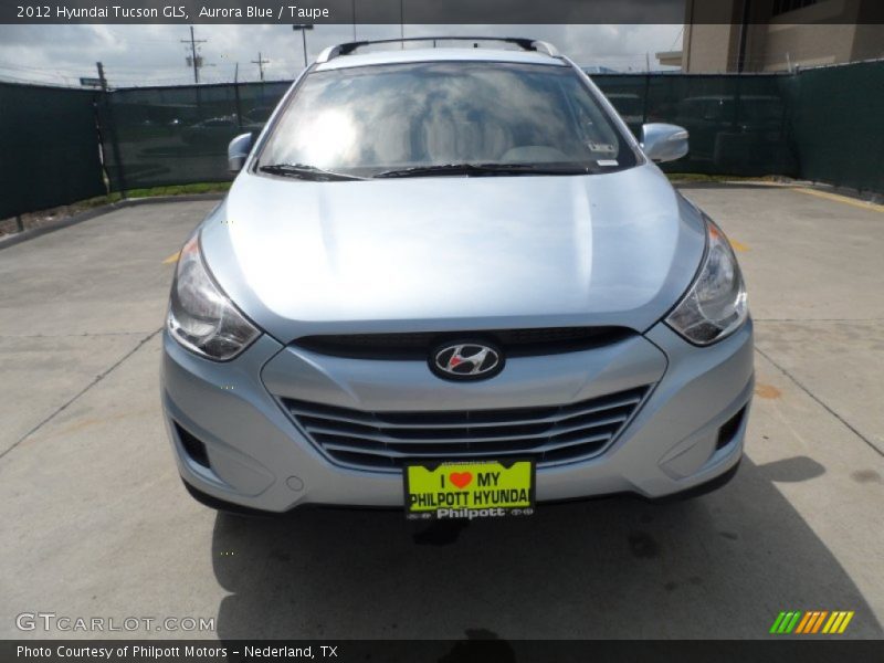 Aurora Blue / Taupe 2012 Hyundai Tucson GLS