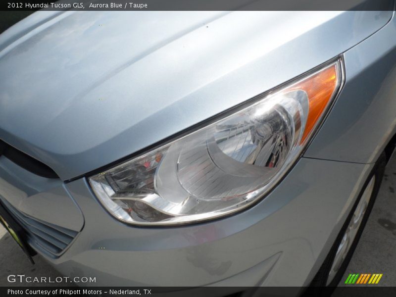 Aurora Blue / Taupe 2012 Hyundai Tucson GLS