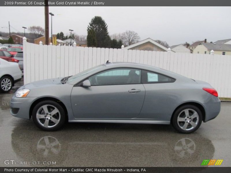 Blue Gold Crystal Metallic / Ebony 2009 Pontiac G6 Coupe