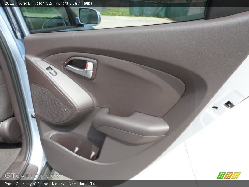 Aurora Blue / Taupe 2012 Hyundai Tucson GLS