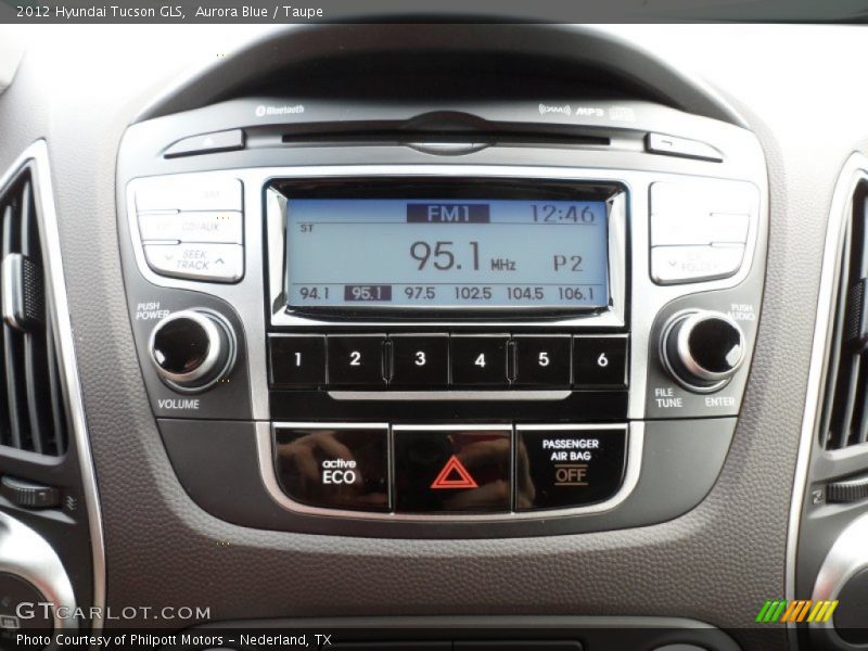 Aurora Blue / Taupe 2012 Hyundai Tucson GLS