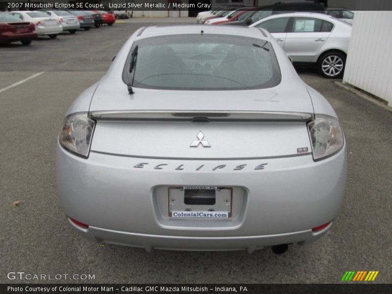 Liquid Silver Metallic / Medium Gray 2007 Mitsubishi Eclipse SE Coupe