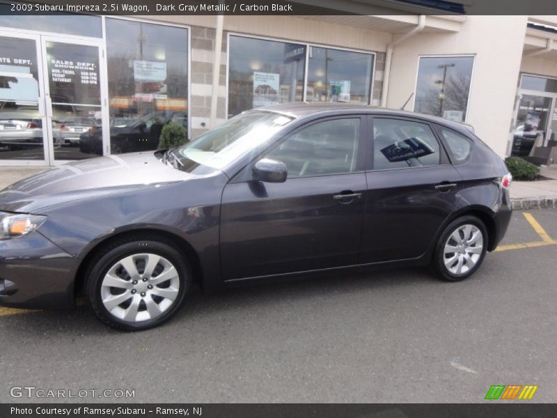 Dark Gray Metallic / Carbon Black 2009 Subaru Impreza 2.5i Wagon